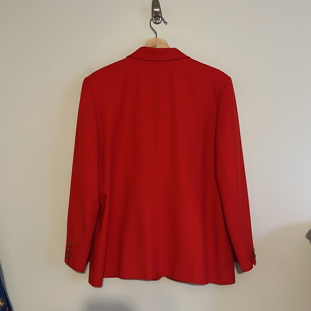 Vintage Pendleton Plus Size Red Two Button Wool B… - image 4